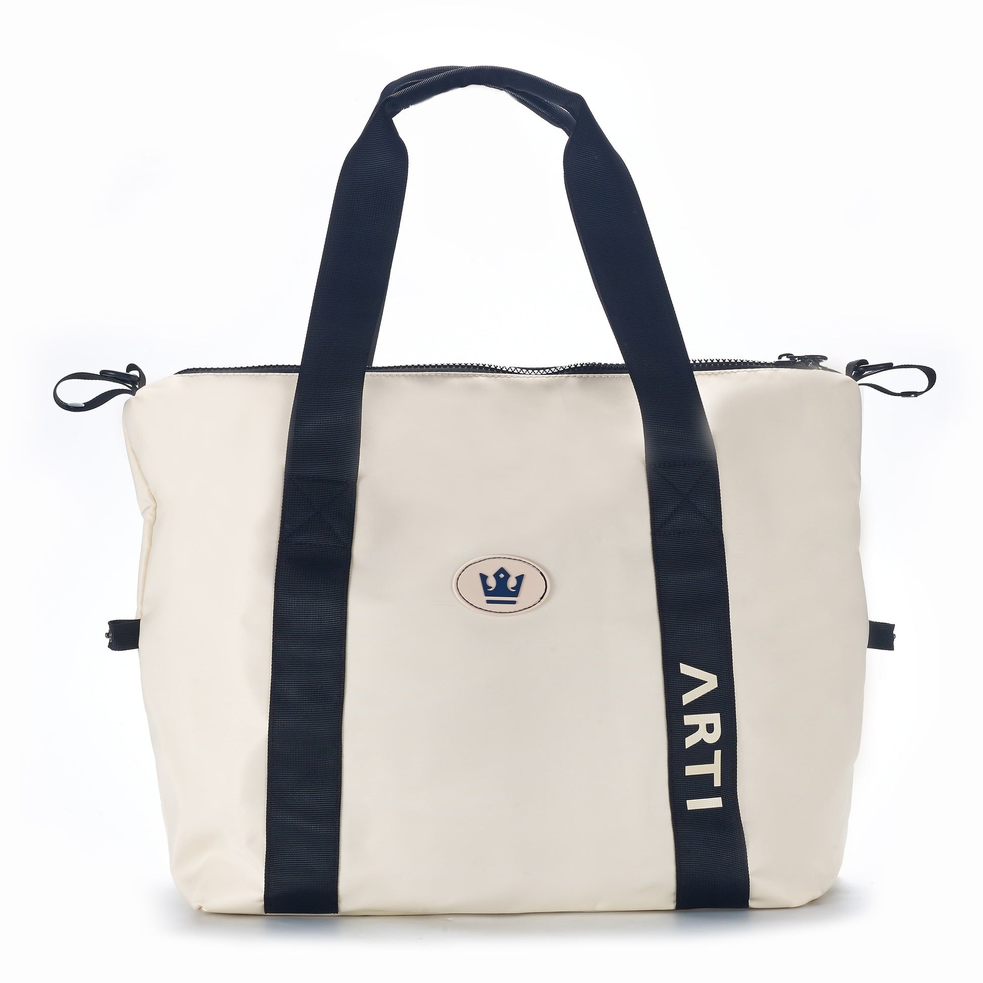 ARTI Signature Duffle Bag | Cream | 17"×13.75"×6.5" | Polyester | Removable Strap | ARTI - Niksstuff