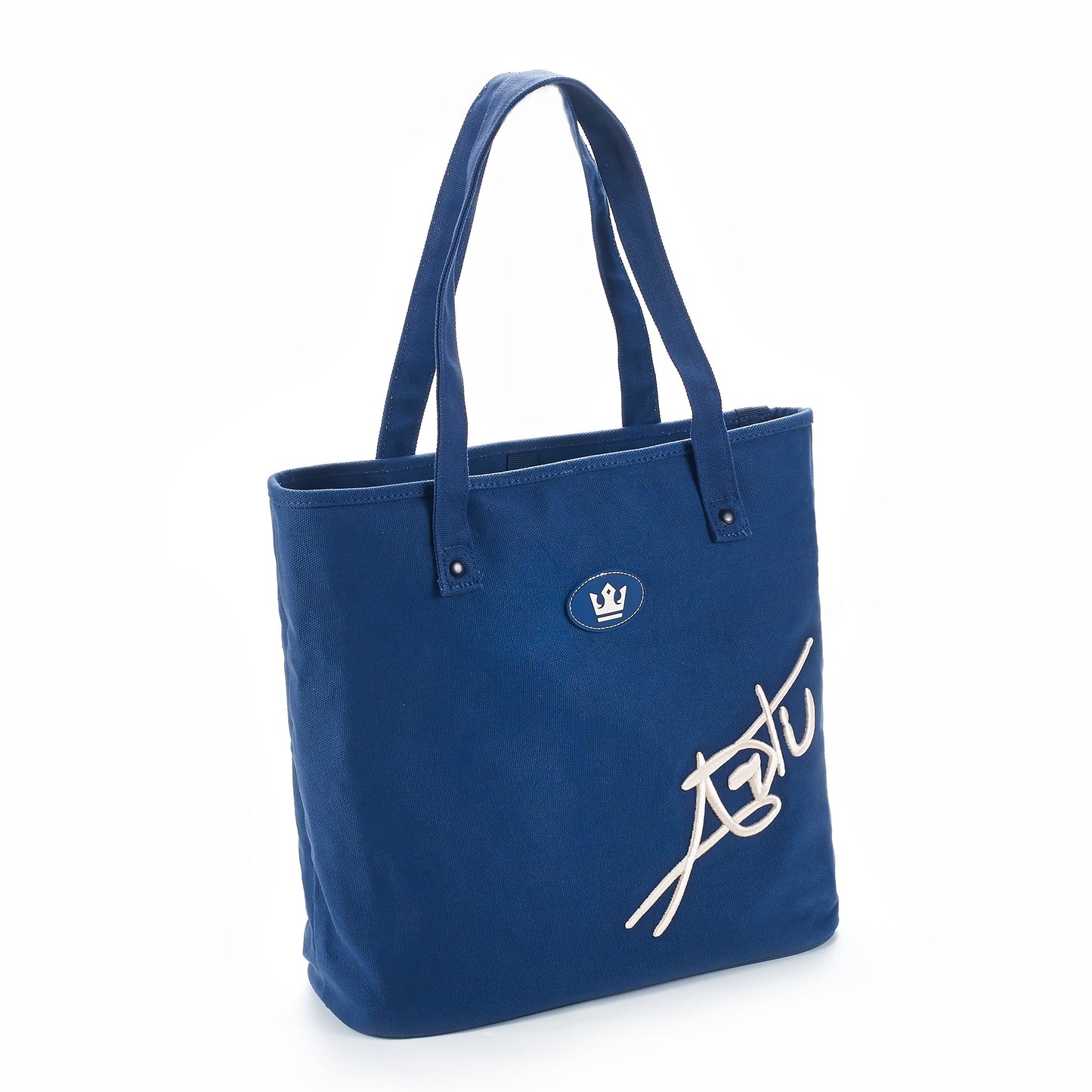 ARTI Signature Cotton Tote Bag | Navy | 14"×15"×6.25" | Heavyweight Canvas | Embroidered | ARTI - Niksstuff