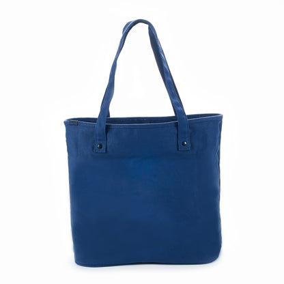 ARTI Signature Cotton Tote Bag | Navy | 14"×15"×6.25" | Heavyweight Canvas | Embroidered | ARTI - Niksstuff