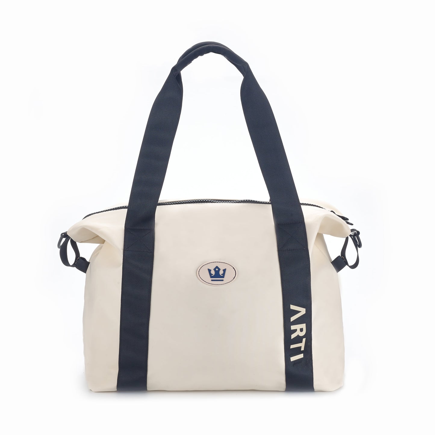 ARTI Signature Duffle Bag | Cream | 17"×13.75"×6.5" | Polyester | Removable Strap | ARTI - Niksstuff