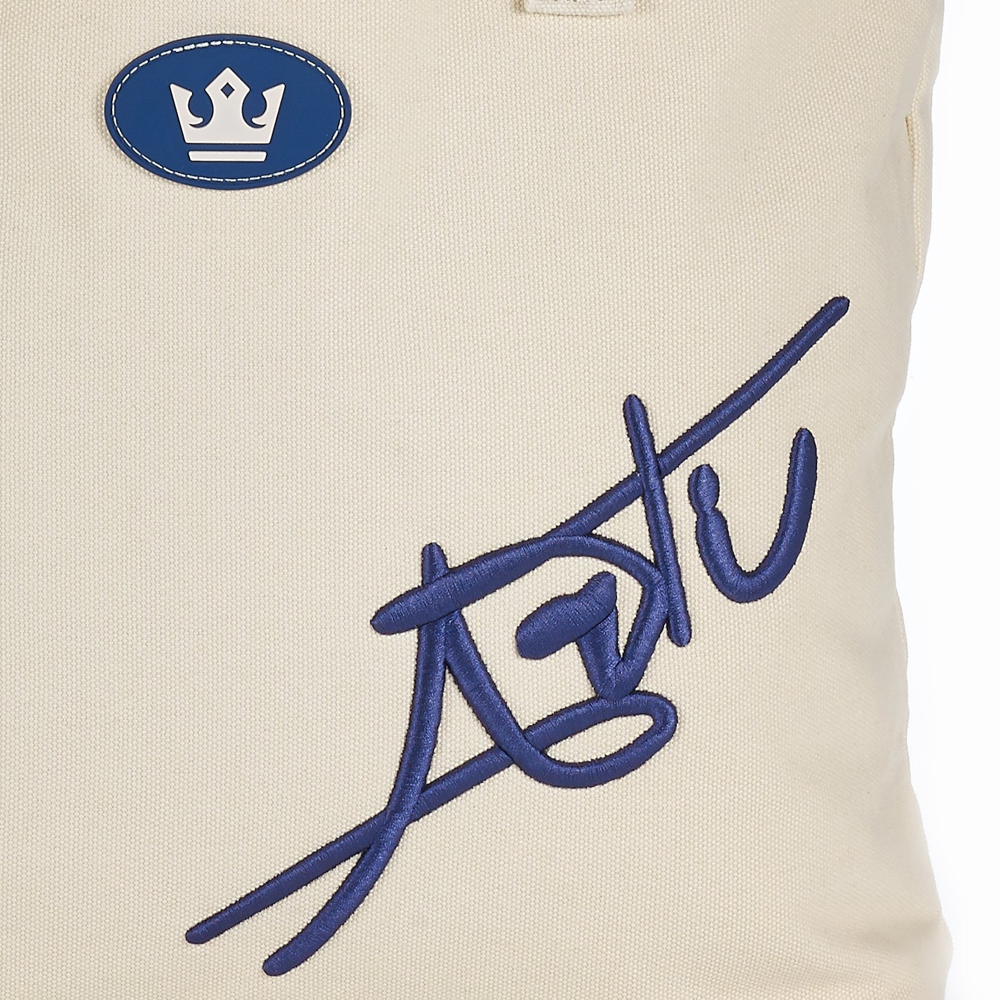ARTI Signature Cotton Tote Bag | Cream | 14"×15"×6.25" | Heavyweight Canvas | Embroidered | ARTI - Niksstuff