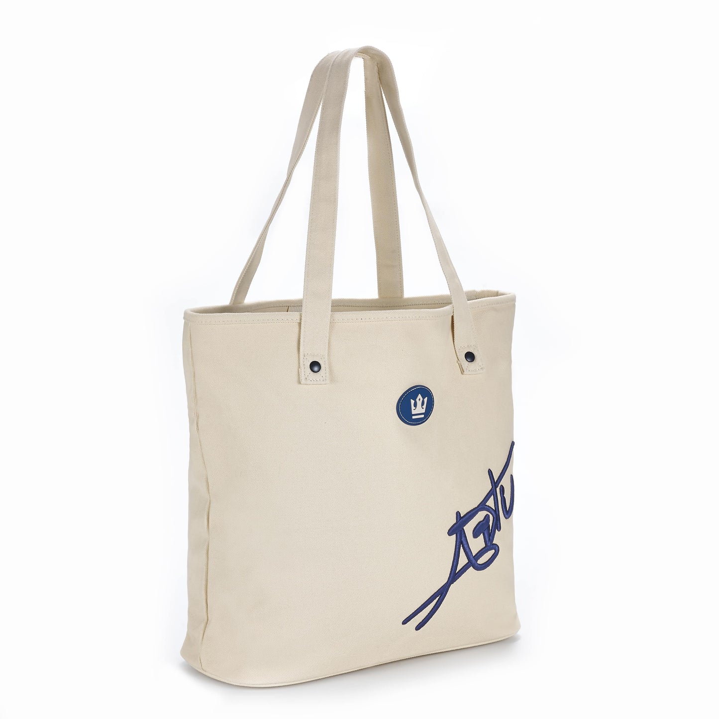 ARTI Signature Cotton Tote Bag | Cream | 14"×15"×6.25" | Heavyweight Canvas | Embroidered | ARTI - Niksstuff