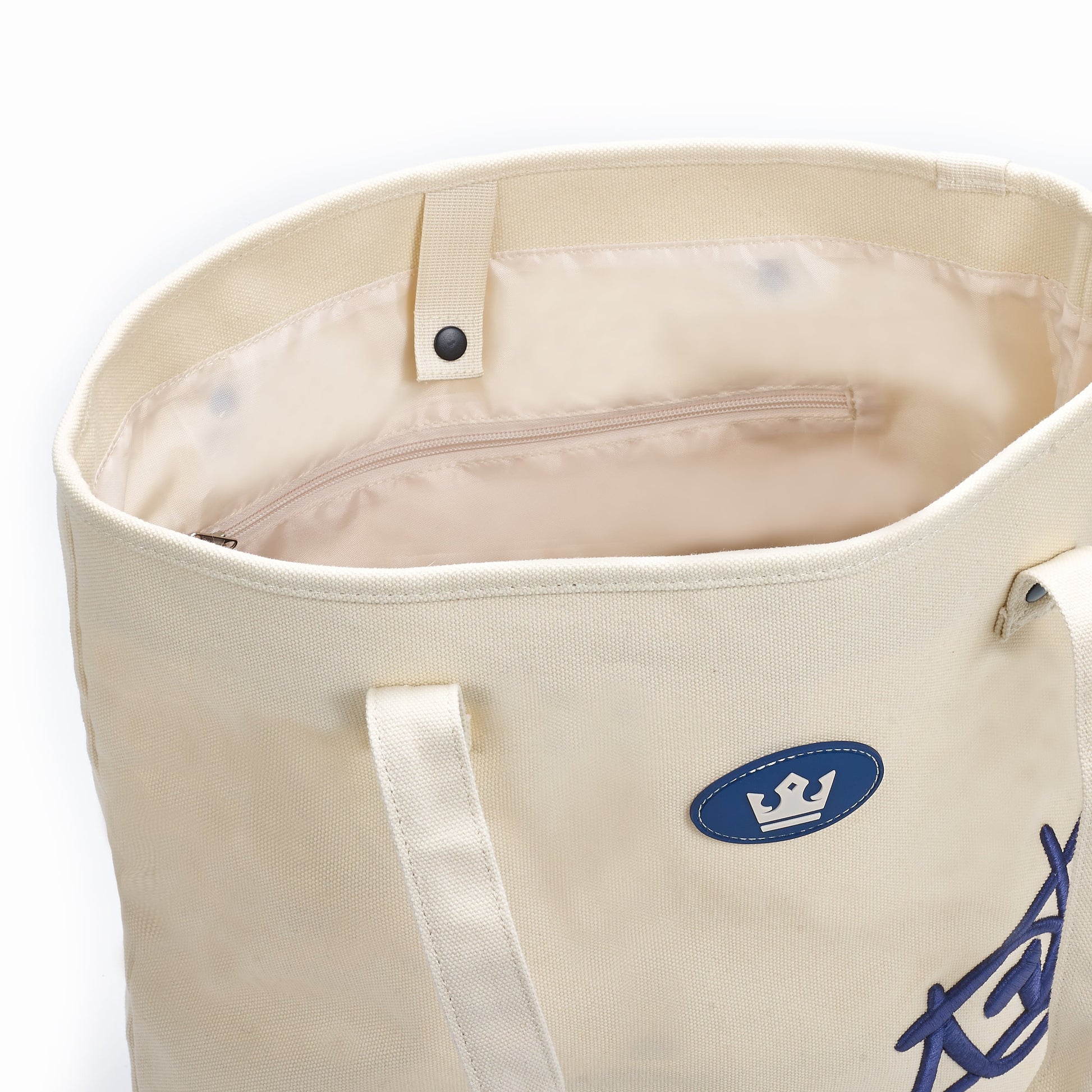 ARTI Signature Cotton Tote Bag | Cream | 14"×15"×6.25" | Heavyweight Canvas | Embroidered | ARTI - Niksstuff