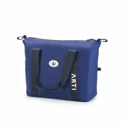 ARTI Signature Duffle Bag | Navy | 17"×13.75"×6.5" | Polyester | Removable Strap | ARTI - Niksstuff