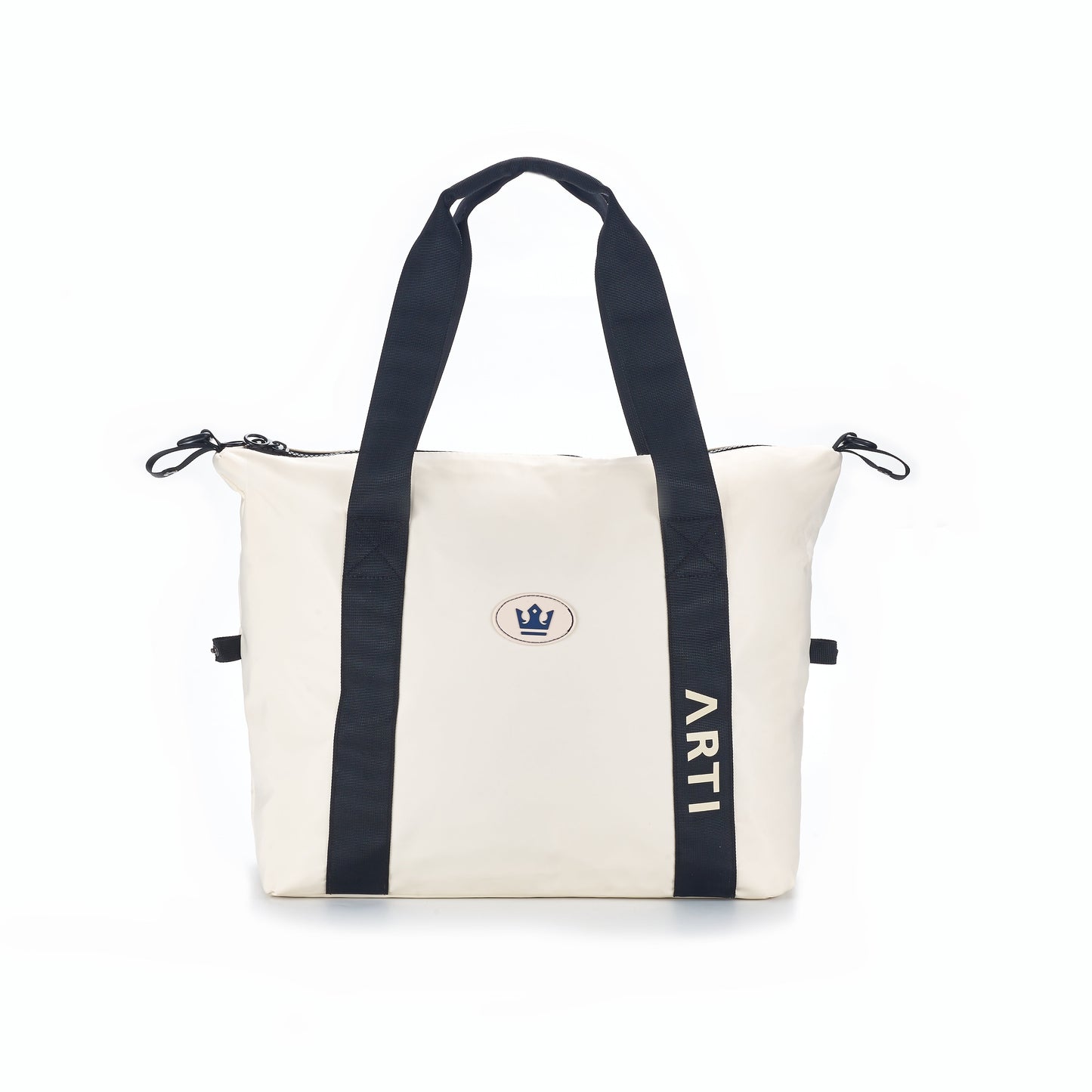 ARTI Signature Duffle Bag | Cream | 17"×13.75"×6.5" | Polyester | Removable Strap | ARTI - Niksstuff