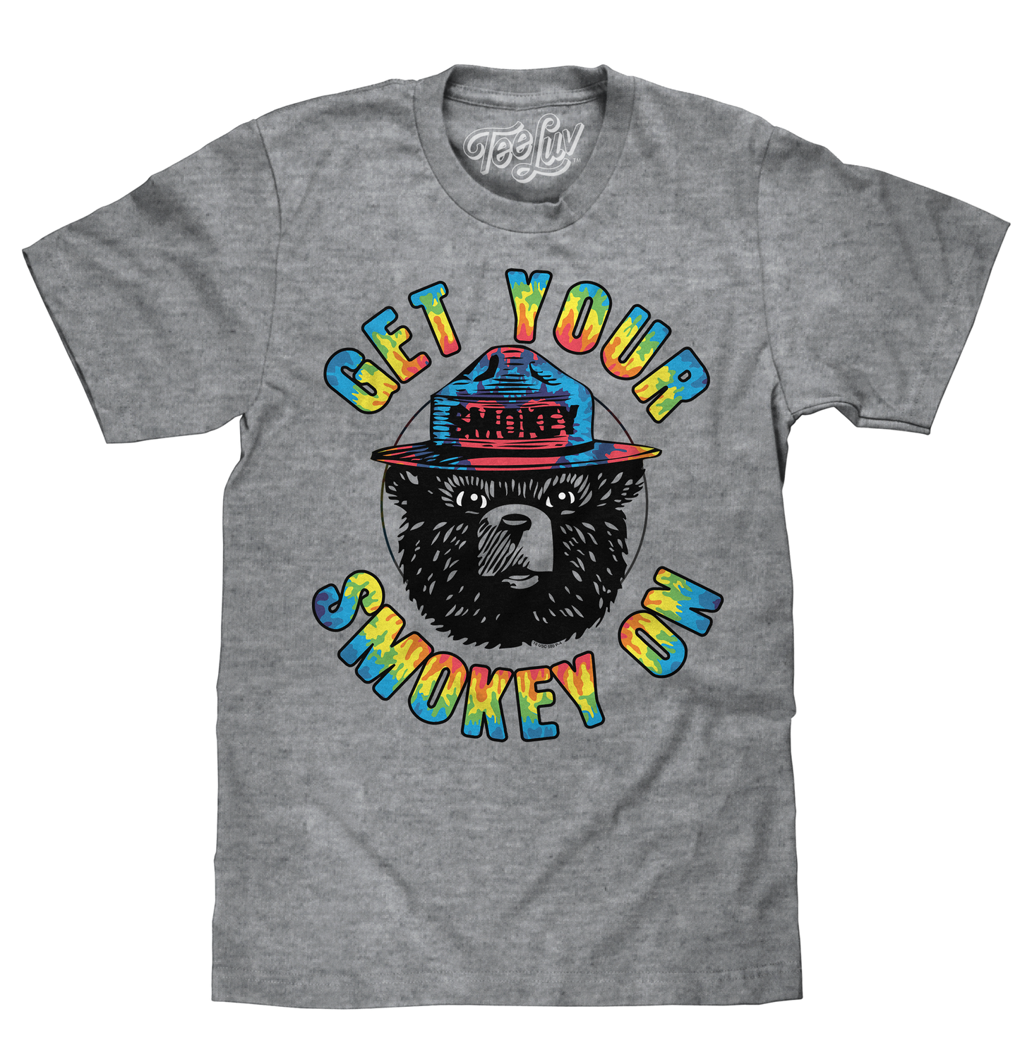 Smokey Bear 'Get Your Smokey On' T-Shirt – Graphite Heather