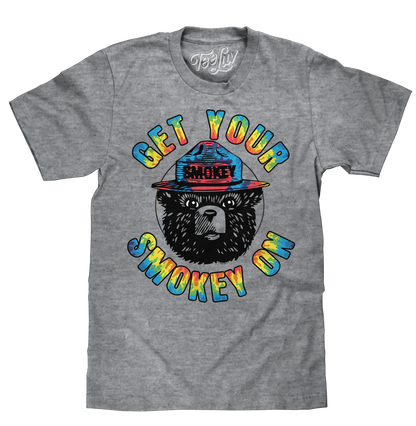 Smokey Bear 'Get Your Smokey On' T-Shirt – Graphite Heather
