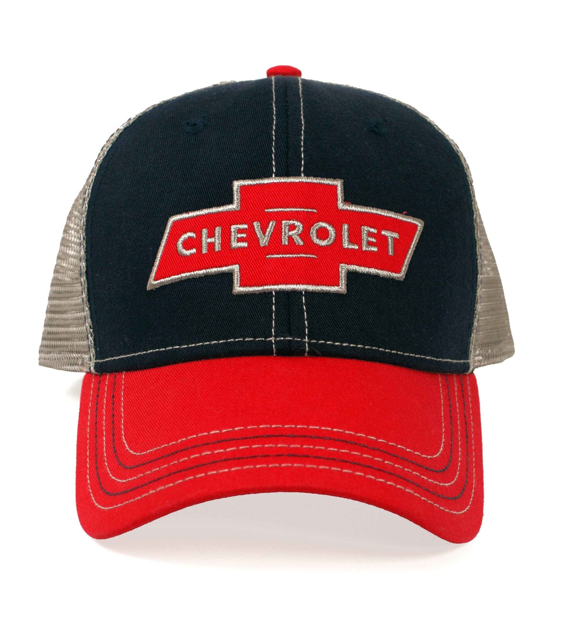 Chevrolet Bowtie Logo Trucker Hat | Blue & Red