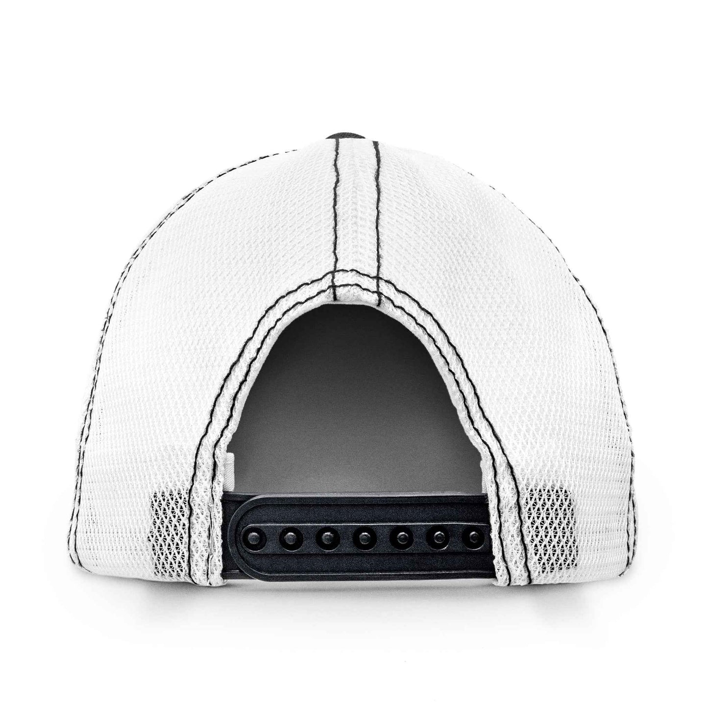 Chevrolet Bowtie Oval Logo Patch Trucker Hat | Black & White