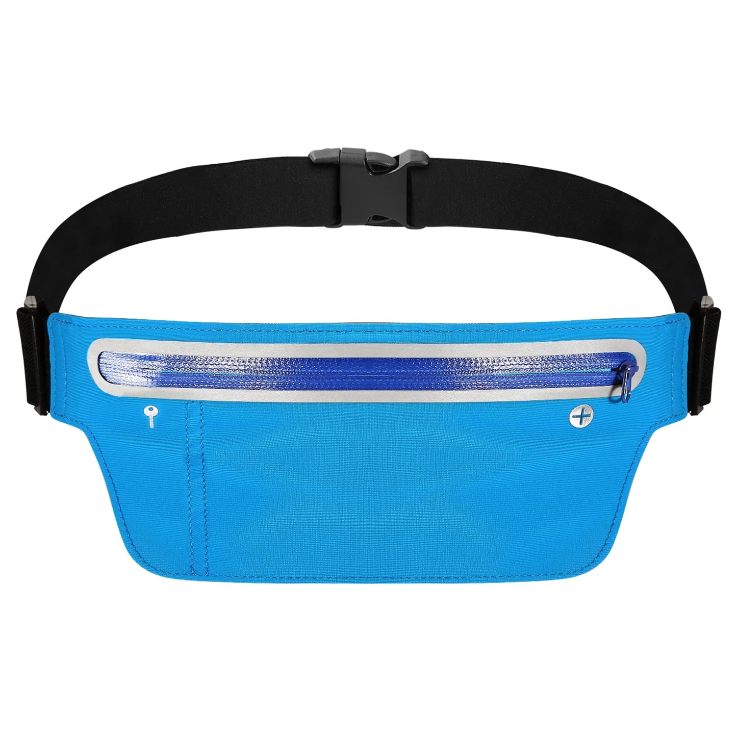 Sport Running Belt Waist Pack | Lycra & Polyester | Phone Up to 6" | Reflective Strip | Unisex