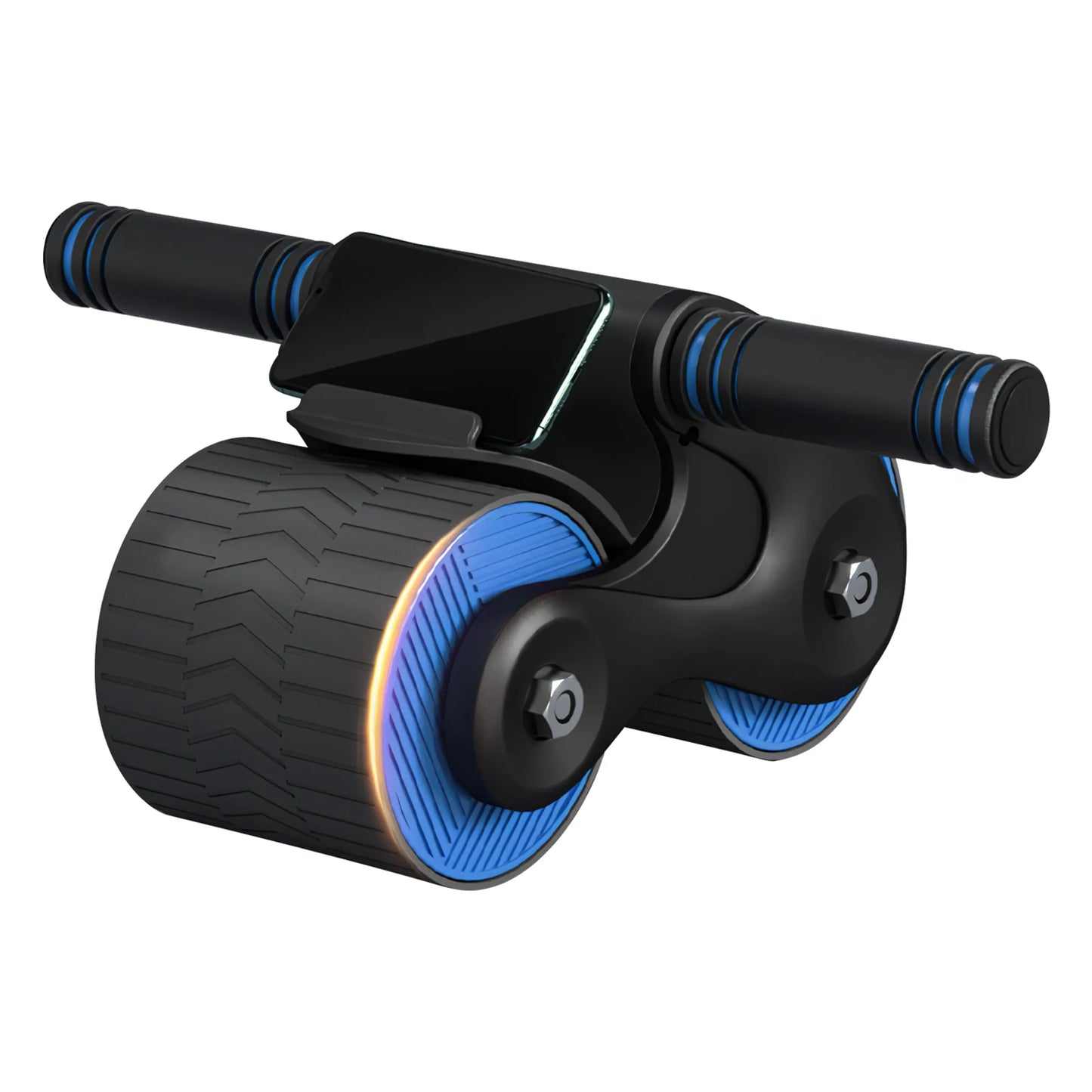 AB Roller Wheel | Auto-Rebound | Anti-Slip Double Wheels | Phone Holder & Knee Pad | 440 lb Capacity