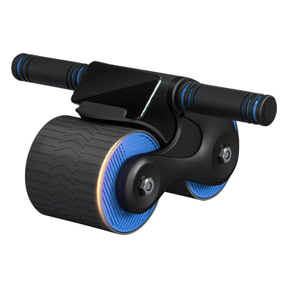 AB Roller Wheel | Auto-Rebound | Anti-Slip Double Wheels | Phone Holder & Knee Pad | 440 lb Capacity