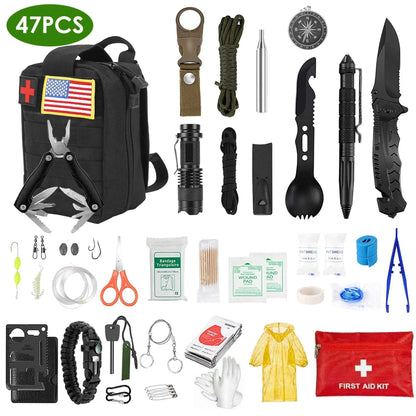 47-Piece Emergency Survival Kit – Be Ready for Any Disaster