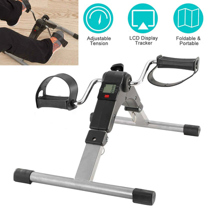Pedal Exerciser with LCD Display | Adjustable Resistance | Under-Desk Bike