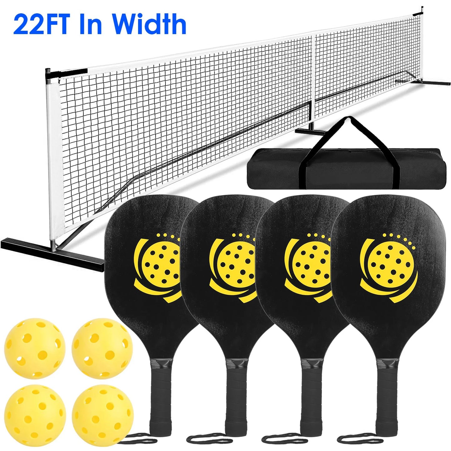 Portable Pickleball Net Set 22ft Regulation