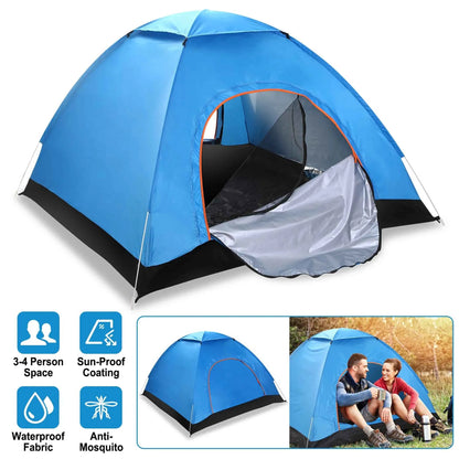 4-Person Pop-Up Camping Tent – Waterproof, Instant Setup, Mosquito Net