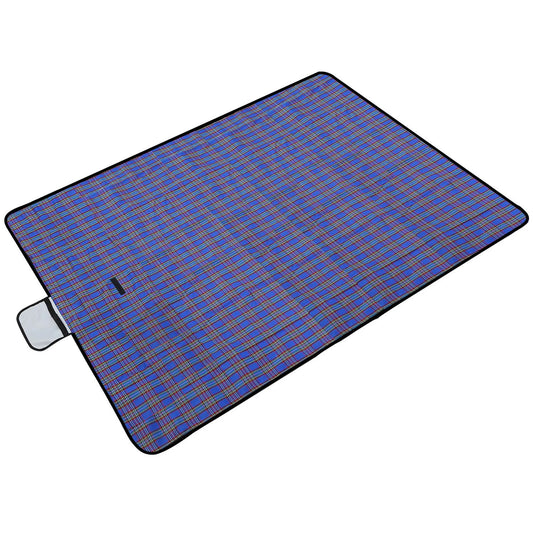 Waterproof Picnic Blanket – 60” x 78”, 600D Oxford, Seats 4 (Blue)
