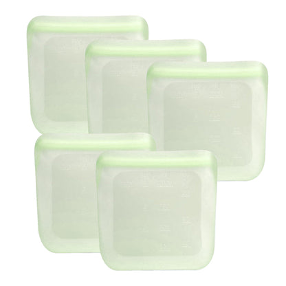 purifyou Reusable Silicone Food Storage Bags - Set of 5