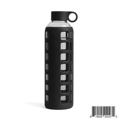 Purifyou Borosilicate Glass Water Bottle with Silicone Sleeve