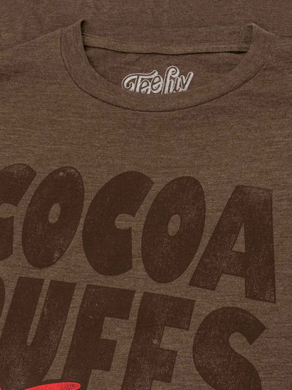 Cocoa Puffs "I'm Cuckoo For" T-Shirt | Sonny the Cuckoo Bird | Brown Heather | Poly-Cotton