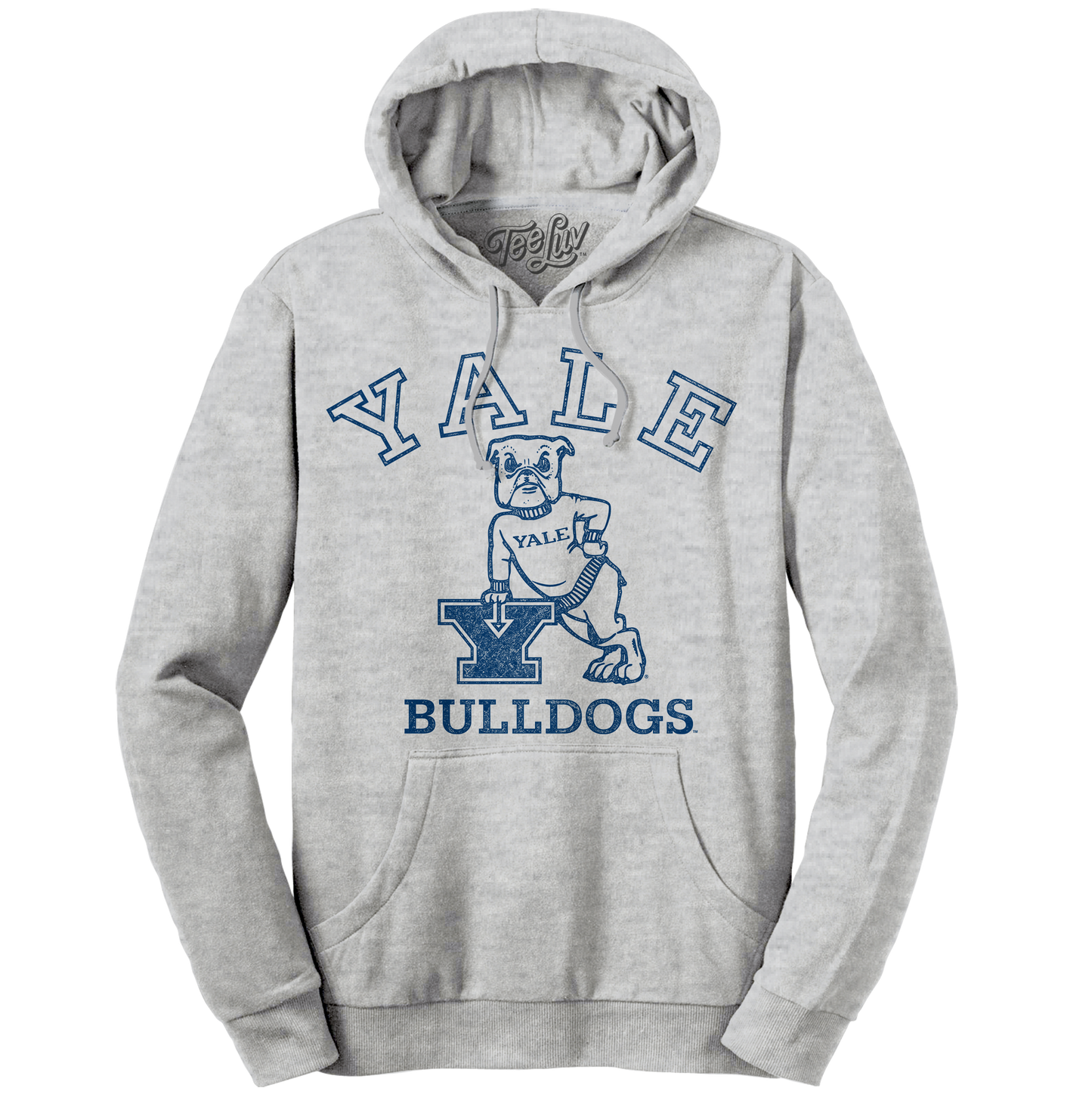 Yale Bulldog Pullover Hoodie – Heather Gray