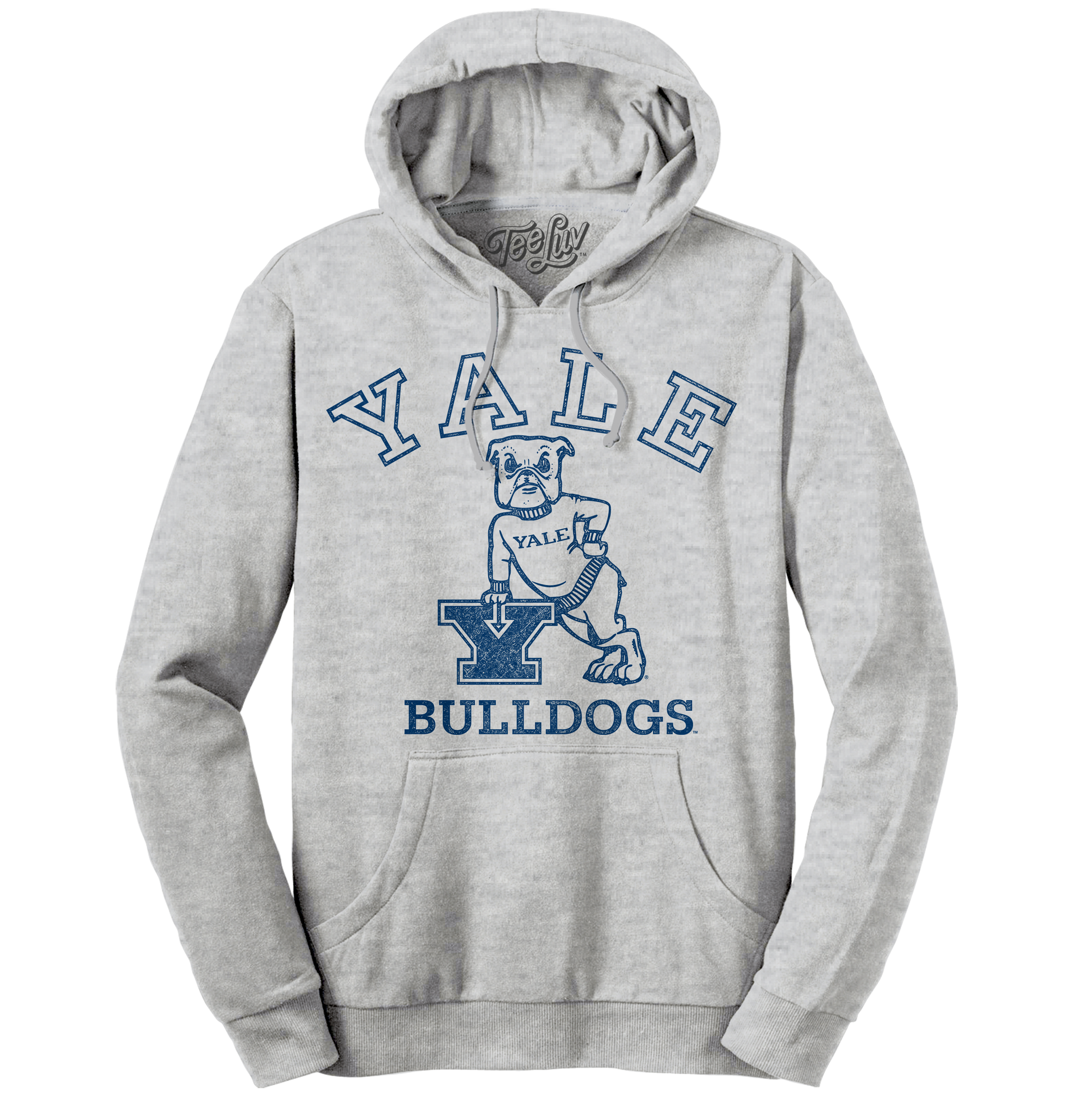 Yale Bulldog Pullover Hoodie – Heather Gray
