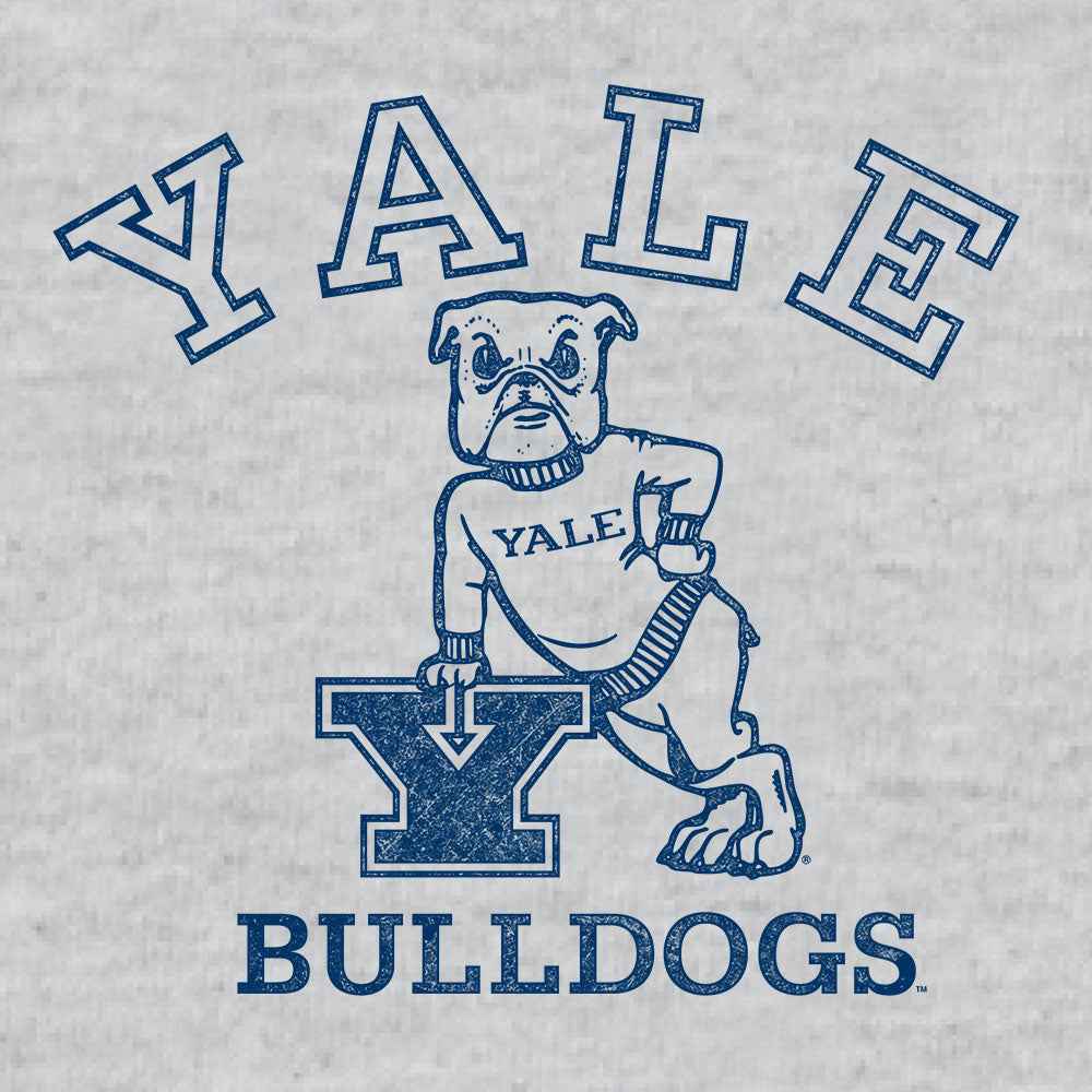 Yale Bulldog Pullover Hoodie – Heather Gray
