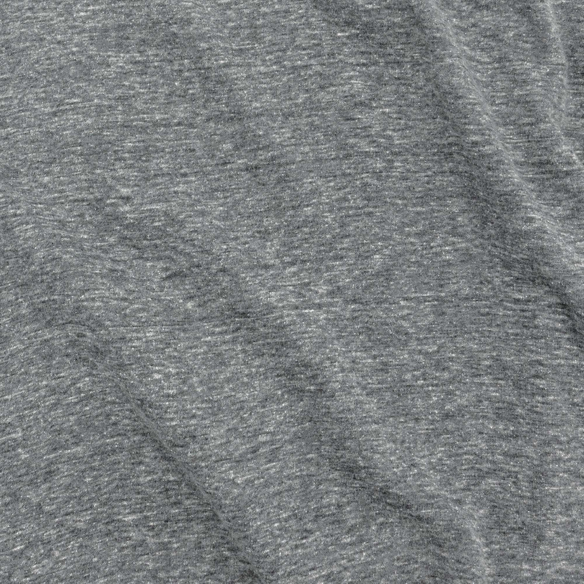 Gray heather knit T-shirt fabric texture close-up