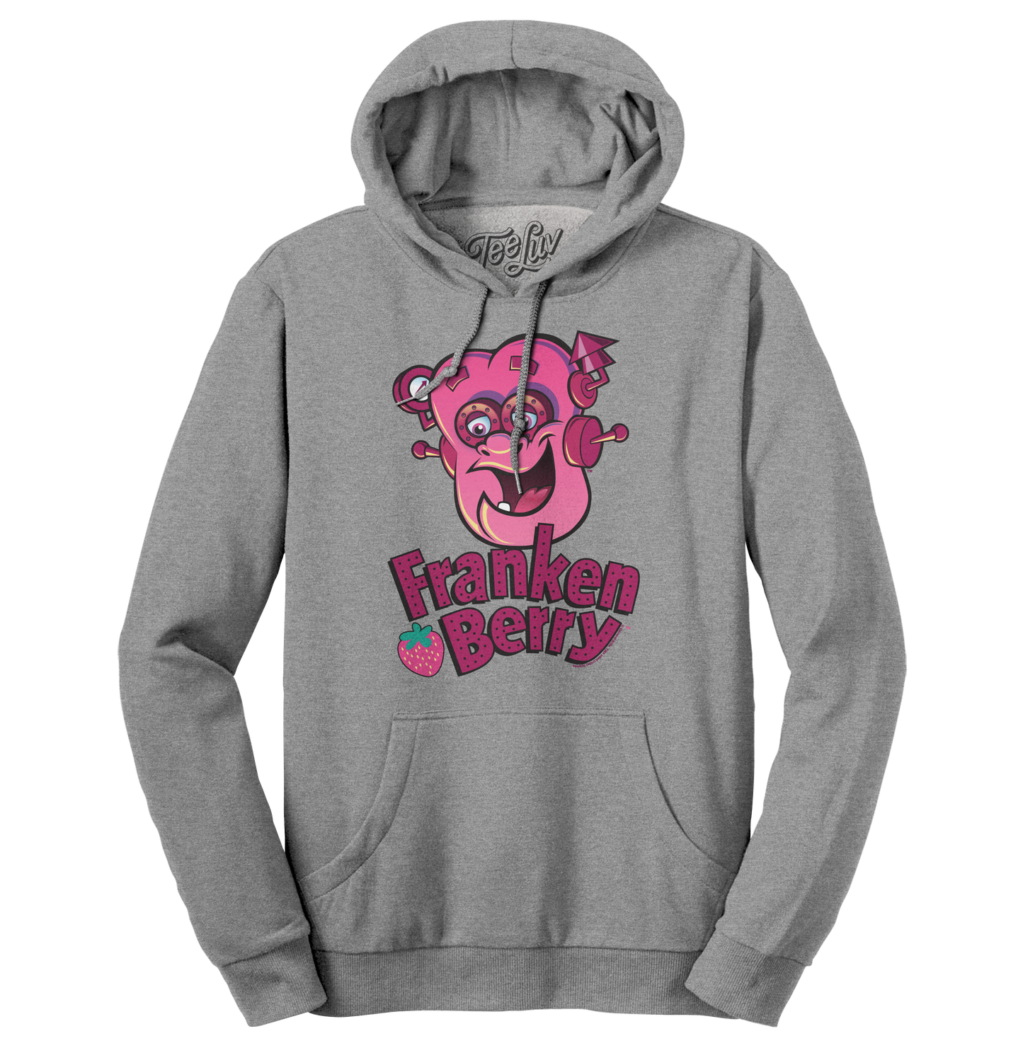 Franken Berry Monster Cereal Pullover Hoodie – Oxford Gray