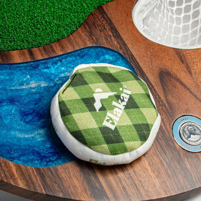 Elakai Island Hole – Acacia Wood & Resin Cornhole x Golf Chipping Game