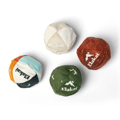 Elakai Freestyle Footbag – Premium Suede Hacky Sack | 4 Colors