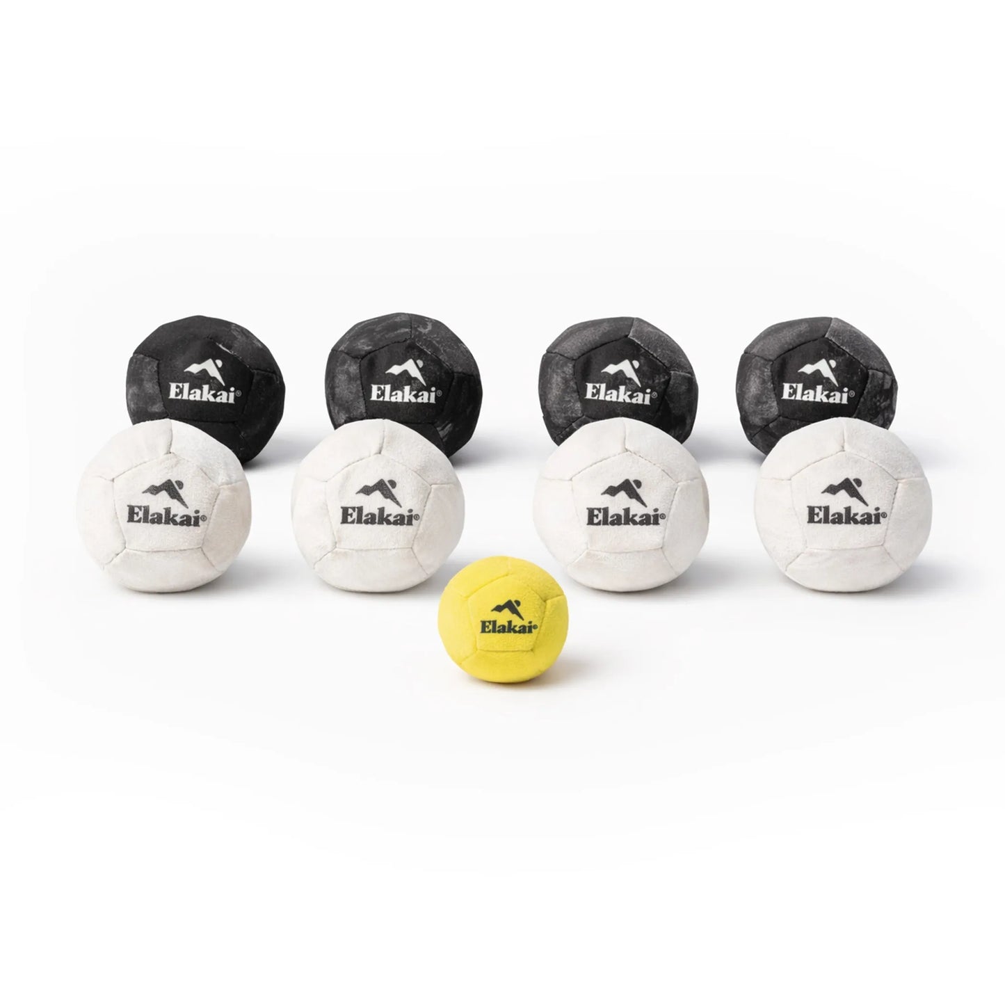 Elakai Soft Bocce Game Set – Indoor Premium Suede Bocce | 8 Balls + Pallino + Bag