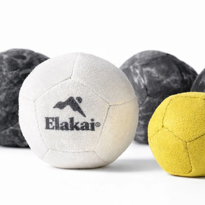 Elakai Soft Bocce Game Set – Indoor Premium Suede Bocce | 8 Balls + Pallino + Bag