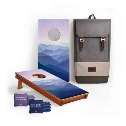 Smoky Mountains National Park Mahogany Pathfinder Cornhole Board Set