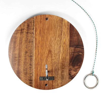 Elakai Wayfarer Hook & Ring Game — Solid Acacia Wood