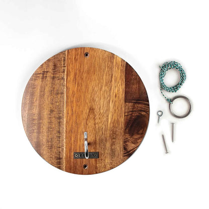 Elakai Wayfarer Hook & Ring Game — Solid Acacia Wood