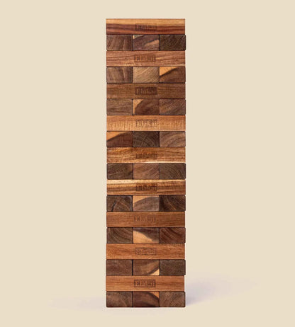 Giant Elakai Block Stacking Game — Premium Acacia Wood