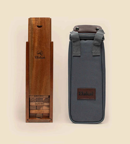 Mini Elakai Block Stacking Game — Premium Acacia Wood