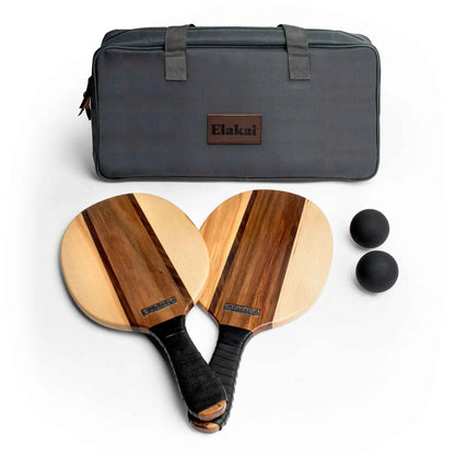 Patroller Paddle Ball Set — Premium Hardwood, 2 Players