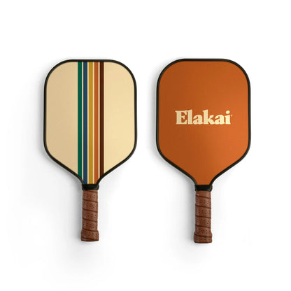 Retro Stripes Pickleball Paddle
