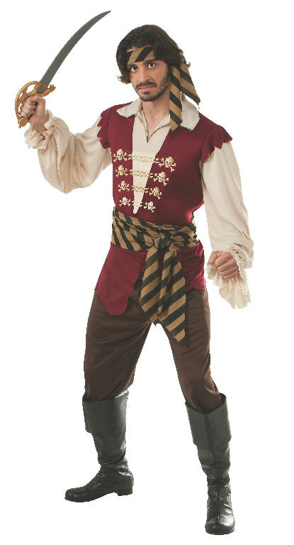 Pirate Raider Adult Deck Hand Costume - Standard Size