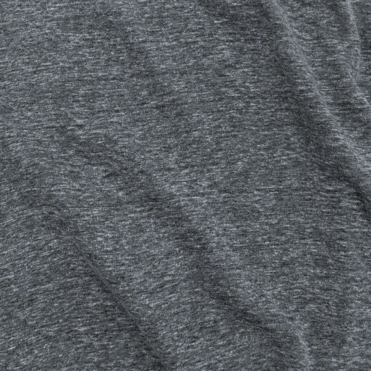 Gray heathered T-shirt fabric closeup
