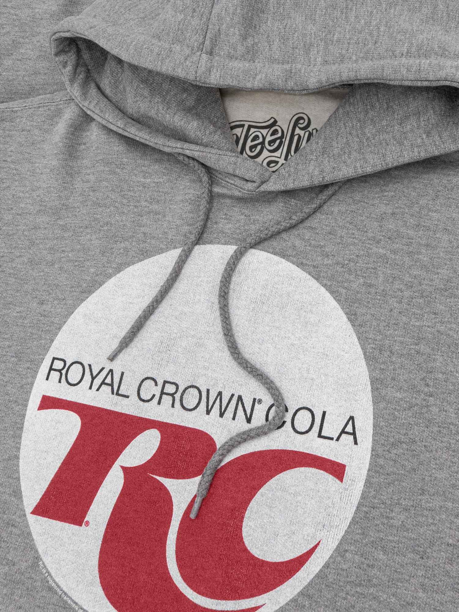 RC Cola Royal Crown Retro Logo Pullover Hoodie – Oxford Gray