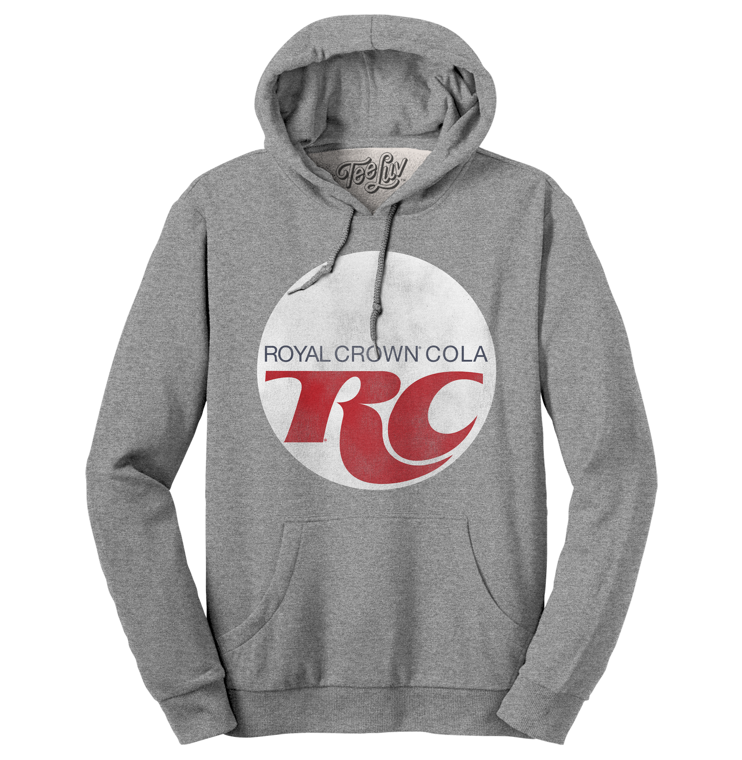 RC Cola Royal Crown Retro Logo Pullover Hoodie – Oxford Gray