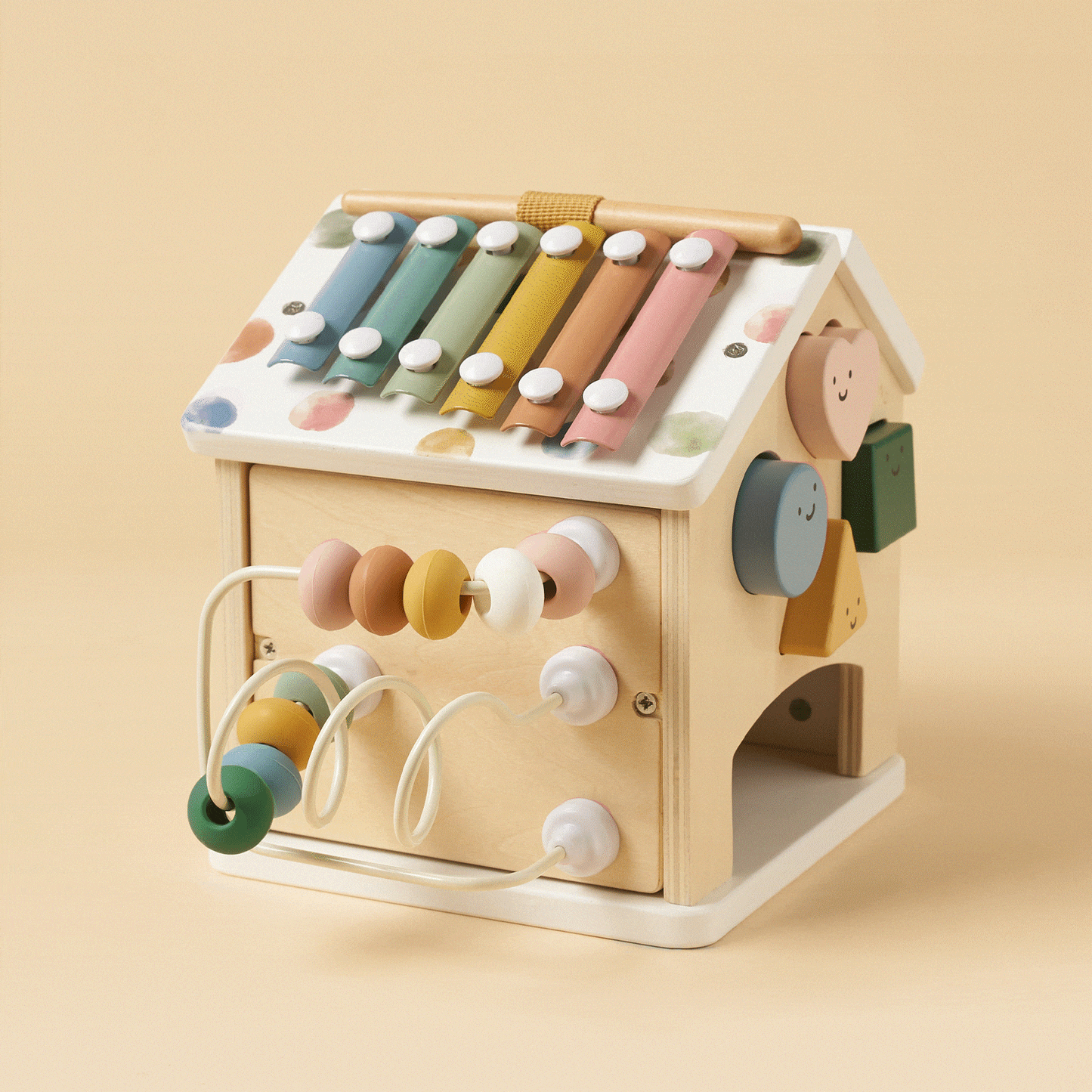 Tiny Land Cottage Activity Cube - Montessori Morandi Toy
