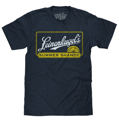 Leinenkugel's Summer Shandy T-Shirt | Distressed Logo | Navy Heather | Poly-Cotton