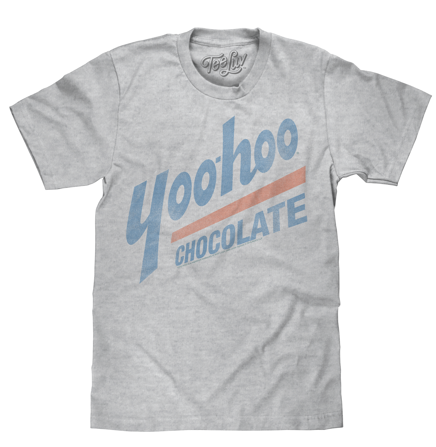 Yoo-hoo Chocolate Drink T-Shirt | Distressed Logo | Athletic Heather Gray