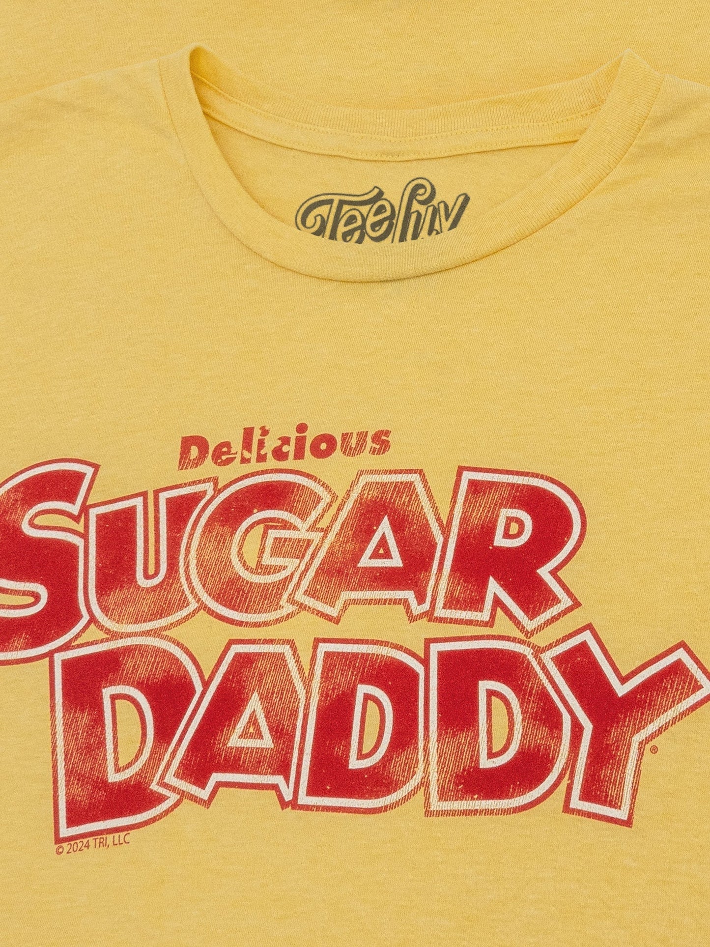 Sugar Daddy Caramel Pop Logo T-Shirt – Light Yellow