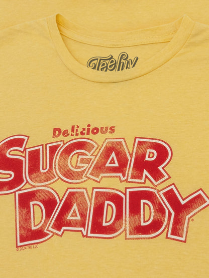 Sugar Daddy Caramel Pop Logo T-Shirt – Light Yellow