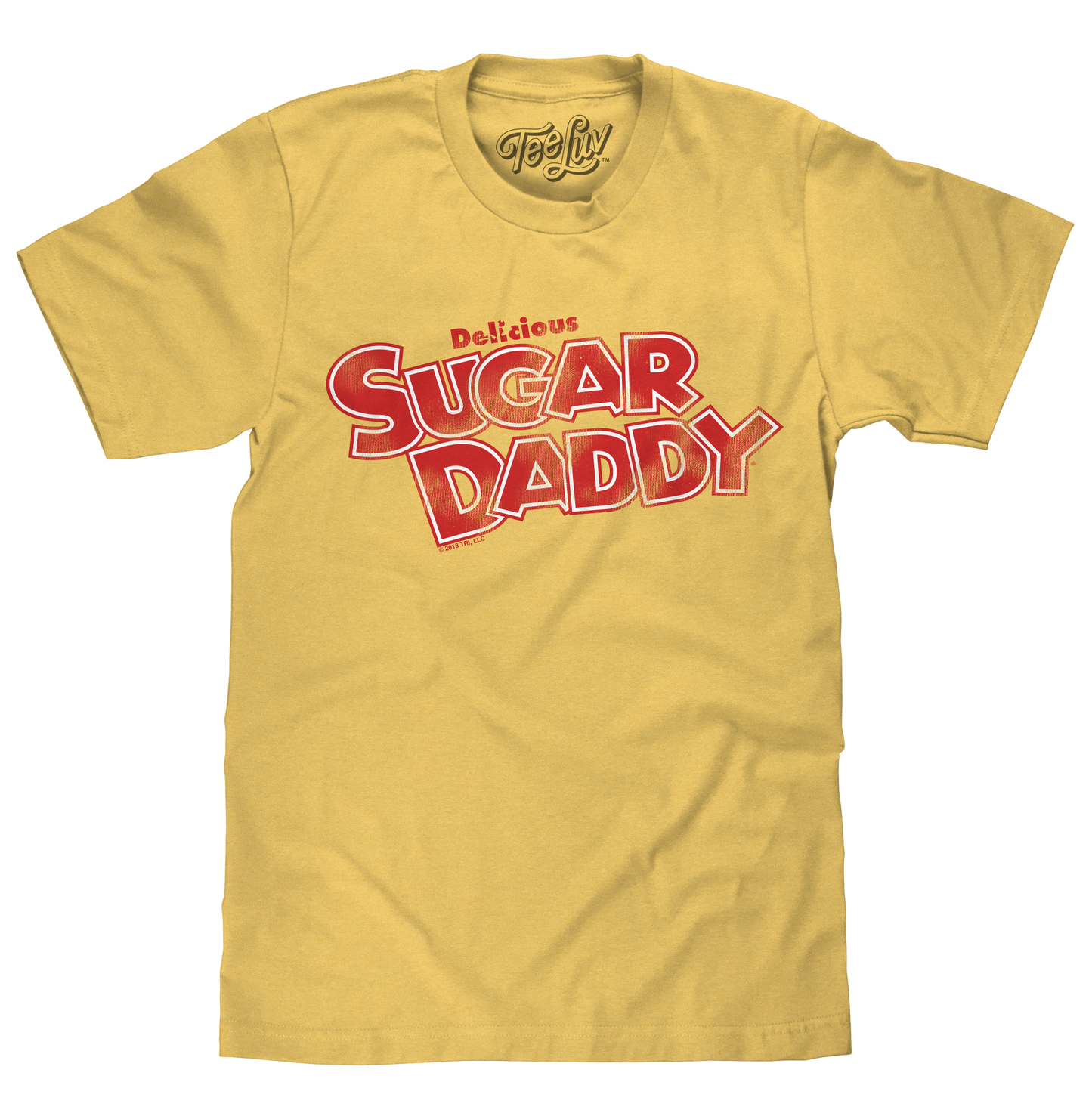 Sugar Daddy Caramel Pop Logo T-Shirt – Light Yellow